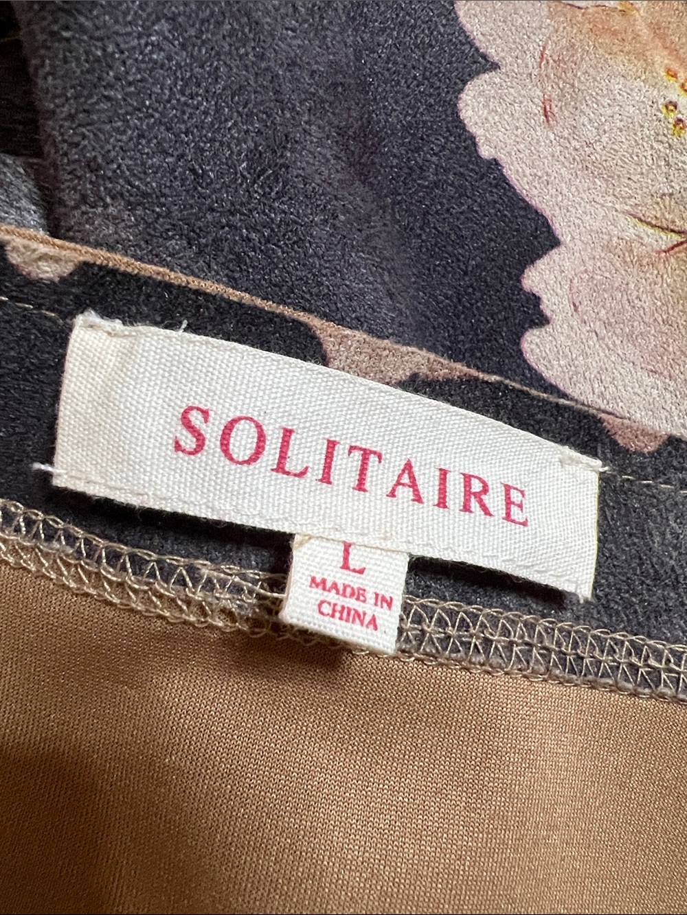 🌸🌺Solitaire Floral Open Front Long Coatigan in Charcoal with Pink & Cream - Picture 5 of 6